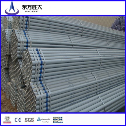 Galvanized steel pipe for construction