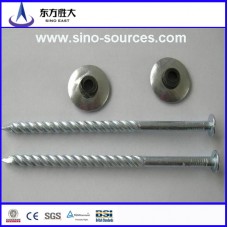 Galvanized nail with ring shank  Galvanized nail with ring shank