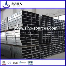 factory price black rectangular steel pipe