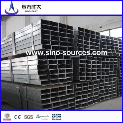 factory price black rectangular steel pipe