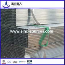 Q345 130×50 hot dip GI rectangular steel pipes factory