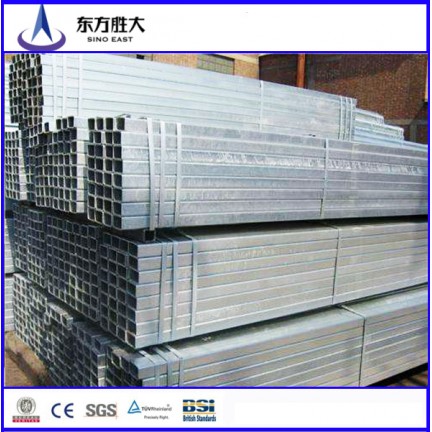 Gi galvanized square steel pipe steel tube