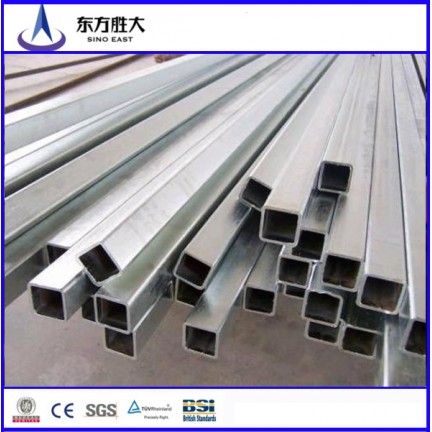 Hot dipped rectangular steel pipes